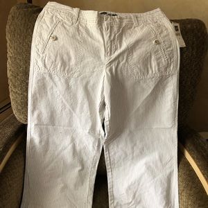 GAP women’s cotton striped pants